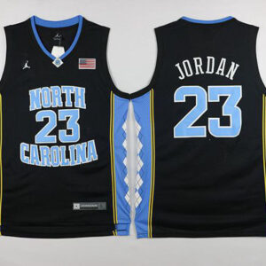 North Carolina #23 Michael Jordan Black Basketball Stitched NCAA Jersey