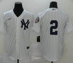 New york yankees 2 white jersey.
