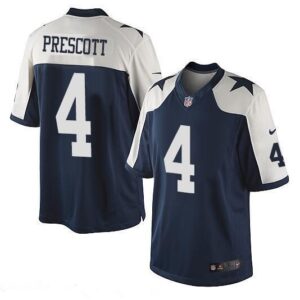 Dallas cowboys 4 prescott navy nike limited jersey.