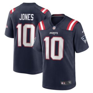 New england patriots 10 jones navy nike limited jersey.