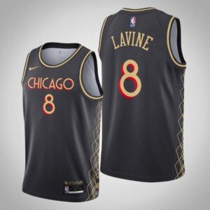 Nike nba chicago bulls 8 lavigne black swingman jersey.