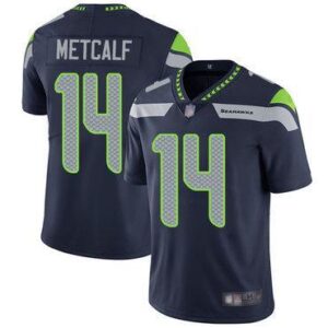 A seattle seahawks jersey with the number 14 on it.