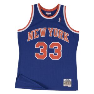 A new york knicks jersey with the number 33 on it.