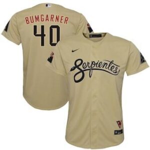 Men's nike san diego padres 40 bungarner gold baseball jersey.