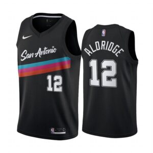 Nike san antonio spurs 12 aldridge black swingman jersey.