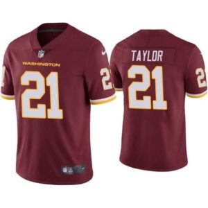 Washington redskins 21 taylor burgundy nike vapor elite limited jersey.