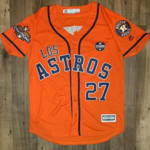 Houston astros jersey with the number 27 on it.