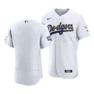 Nike los angeles dodgers white 2019 mlb world series jersey.