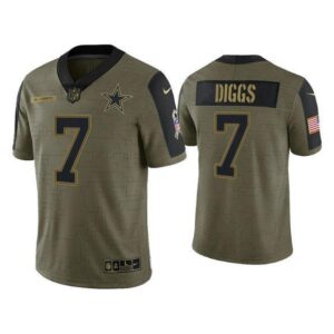 Nike dallas cowboys 7 daniel diggs olive salute to service limited salute to service jersey.