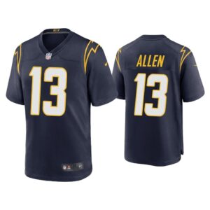 Los angeles chargers 13 allen navy nike game jersey.