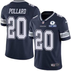 Dallas cowboys 20 pollard navy nike limited jersey.