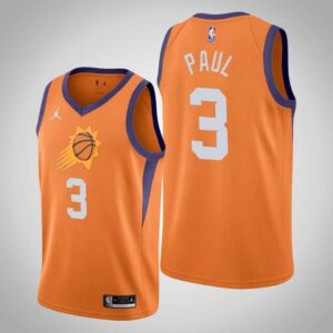 Nike phoenix suns 3 paul orange swingman jersey.