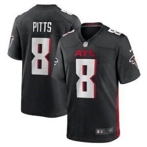 Atlanta falcons 8 pitts black nike limited jersey.