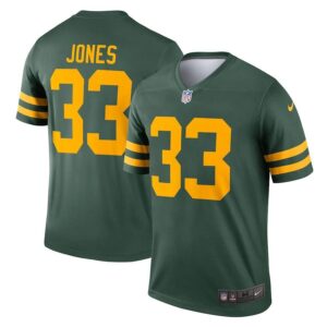 Green bay packers 33 jonas jones nike limited vapor jersey.