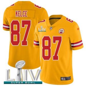 A kansas city chiefs 87 kelce gold super bowl xliii vapor untouchable limited.