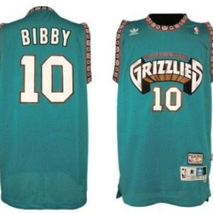 A teal grizzlies jersey with the number 10 on it.