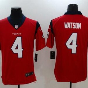 Houston texans 4 watson red nike vapor elite limited jersey.