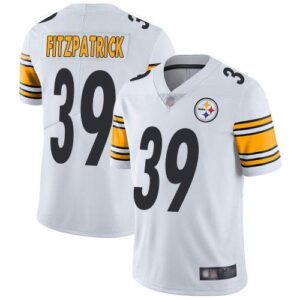 Pittsburgh steelers 39 fitzpatrick white nike vapor vapor jersey.