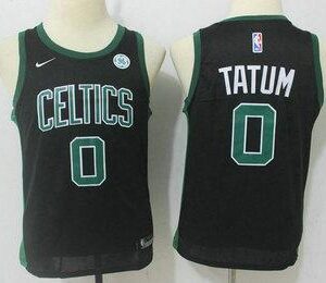 Boston celtics 0 tatum black nike swingman jersey.