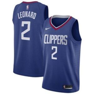 Nike los clippers 2 leonard blue swingman jersey.