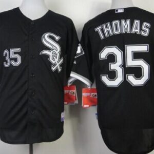 Chicago white sox 35 thomas black mlb jersey.