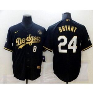 Kobe Bryant Tribute Black Gold Stitiched Nike Jersey