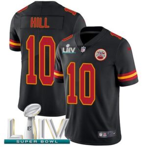 Kansas city chiefs 10 mike hill black super bowl xliii vapor untouchable limited jersey.