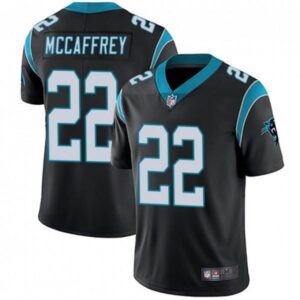 Carolina panthers 22 mike mccaffrey black nike limited jersey.