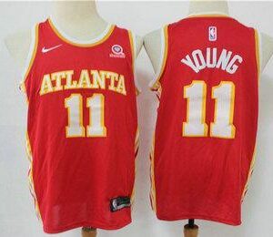 Atlanta hawks 11 young red nike swingman jersey.