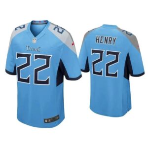 Tennessee titans 22 henry blue nike vapor jersey.