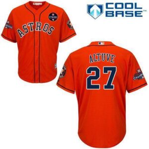 27 houston astros orange cool base mlb jersey.