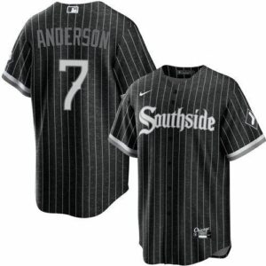 Men's nike san diego padres 7 anderson black mlb jersey.