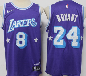 Los angeles lakers 28 bryant purple swingman jersey.