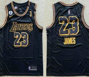 Lakers 23 james black nike swingman jersey.