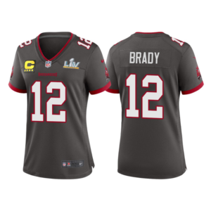 Nike women's 12 brady nfl gray vapor untouchable limited jersey.