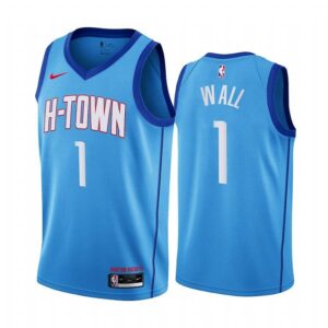 Nike dwyane wilson houston rockets 1 blue swingman jersey.