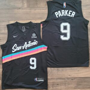 San antonio spurs 9 parker black nike swingman jersey.