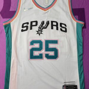 San Antonio Spurs #25 Jakob Poeltl 2021-22 75th Anniversary City White Jersey