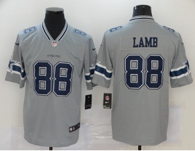Ladies Dallas Cowboys #88 CeeDee Lamb Grey Inverted Legend Stitched NFL Nike Limited Jersey