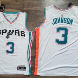 San Antonio Spurs #3 Keldon Johnson 2021-22 75th Anniversary Stitched City White Jersey