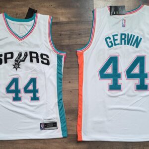 San Antonio Spurs #44 George Gervin 2021-22 75th Anniversary Stitched City White Jersey