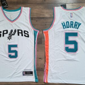 San Antonio Spurs 5 Robert Horry 2021-22 75th Anniversary City White Jersey