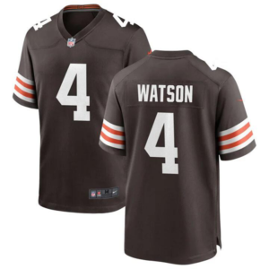 Cleveland browns 4 watson brown nike limited game jersey.