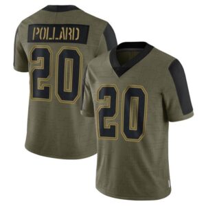 Nike men's 20 polard olive salute to service football jersey.