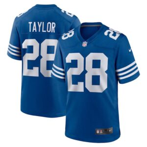 Indianapolis colts 28 taylor royal nike vapor jersey.