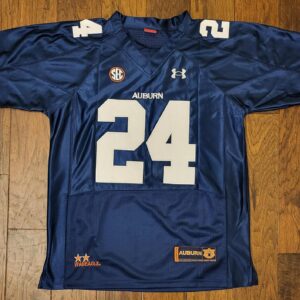Auburn Tigers #24 Carnell "Cadillac" Williams Stitched Gameday Navy Blue Jersey