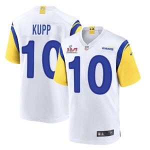 Youth Los Angeles Rams 10 Cooper Kupp White SB LVI Vapor Untouchable Limited Stitched Jersey