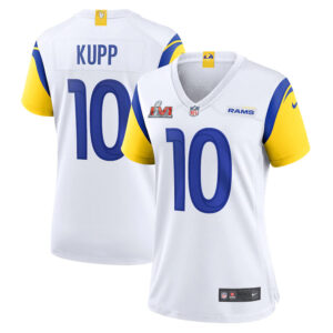 Ladies' Los Angeles Rams 10 Cooper Kupp White SB LVI Vapor Untouchable Limited Stitched Jersey