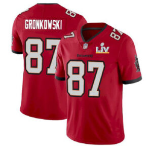 Tampa Bay Buccaneers 87 Rob Gronkowski Red 2021 Super Bowl LV Jersey