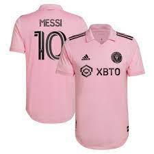 A pink soccer jersey with the number 10 on it.